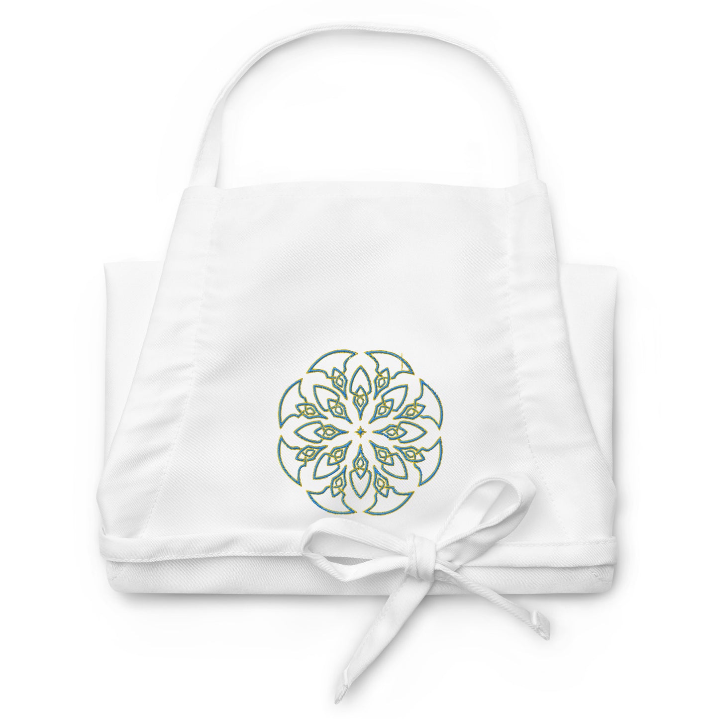Embroidered Sun Bloom Apron