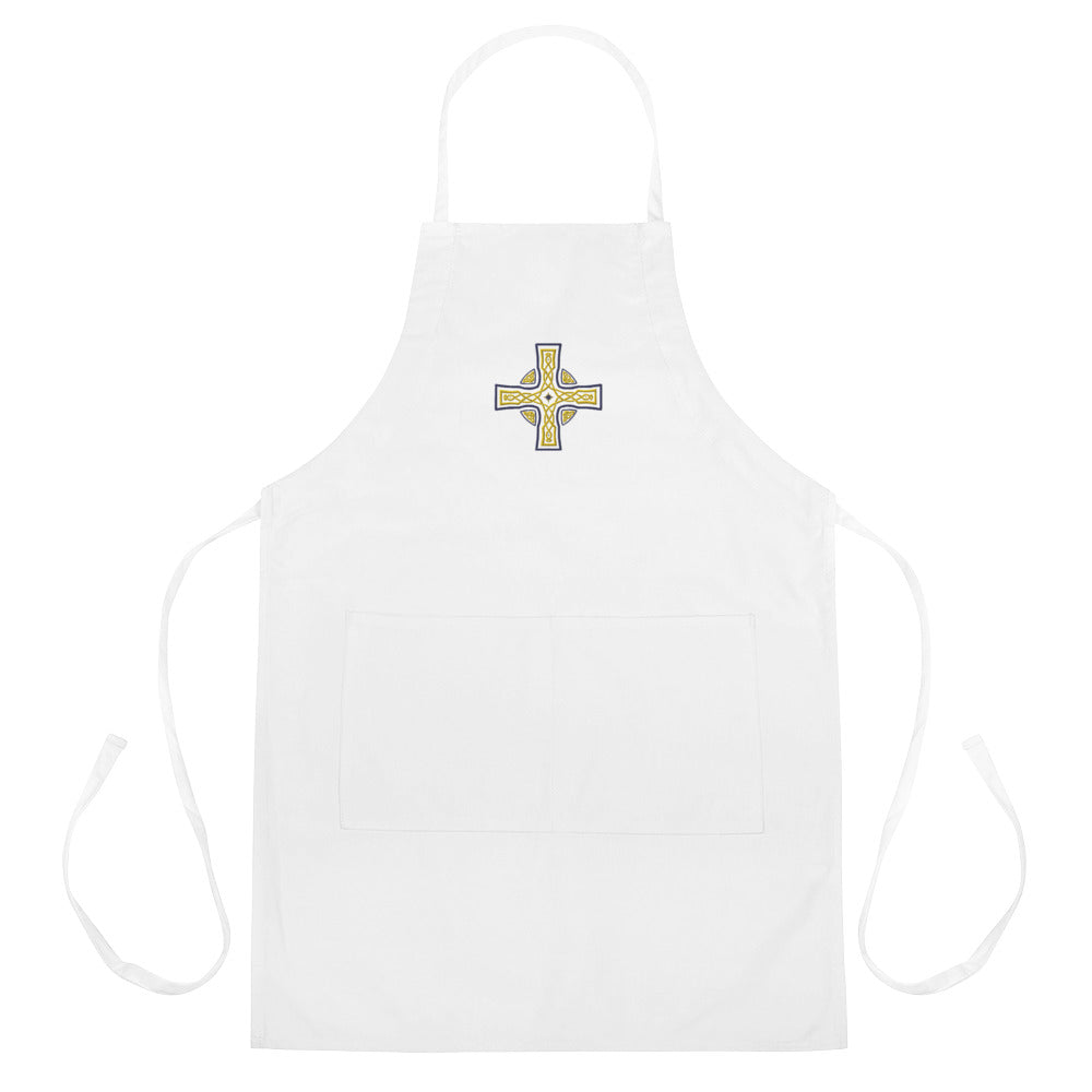 Embroidered Cross of Morning"s Glory Apron