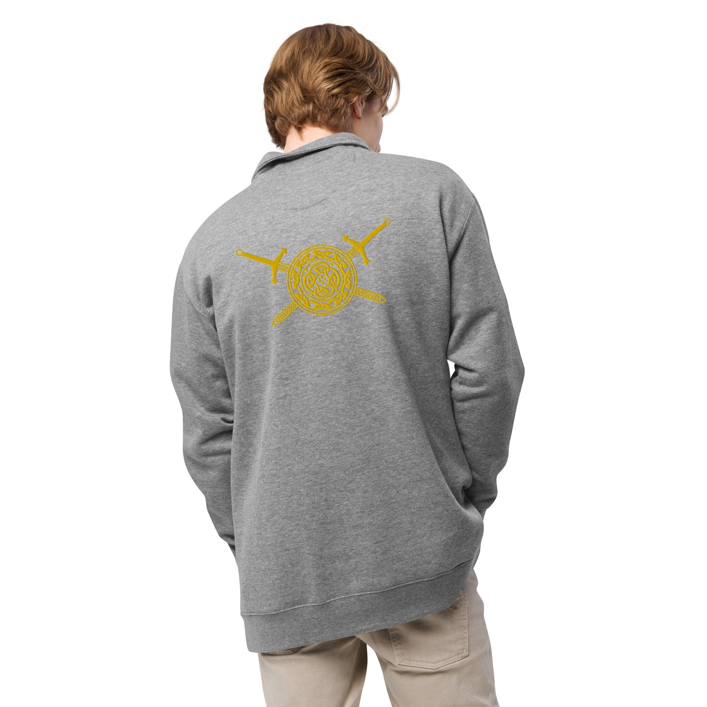 Double Claymore Embroidered Fleece Pullover