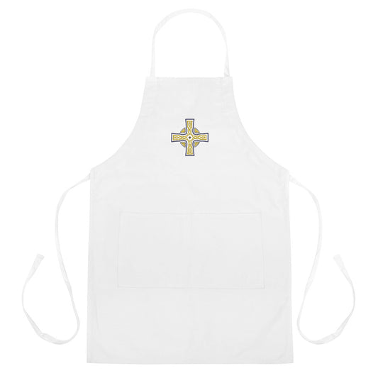 Embroidered Cross of Morning"s Glory Apron