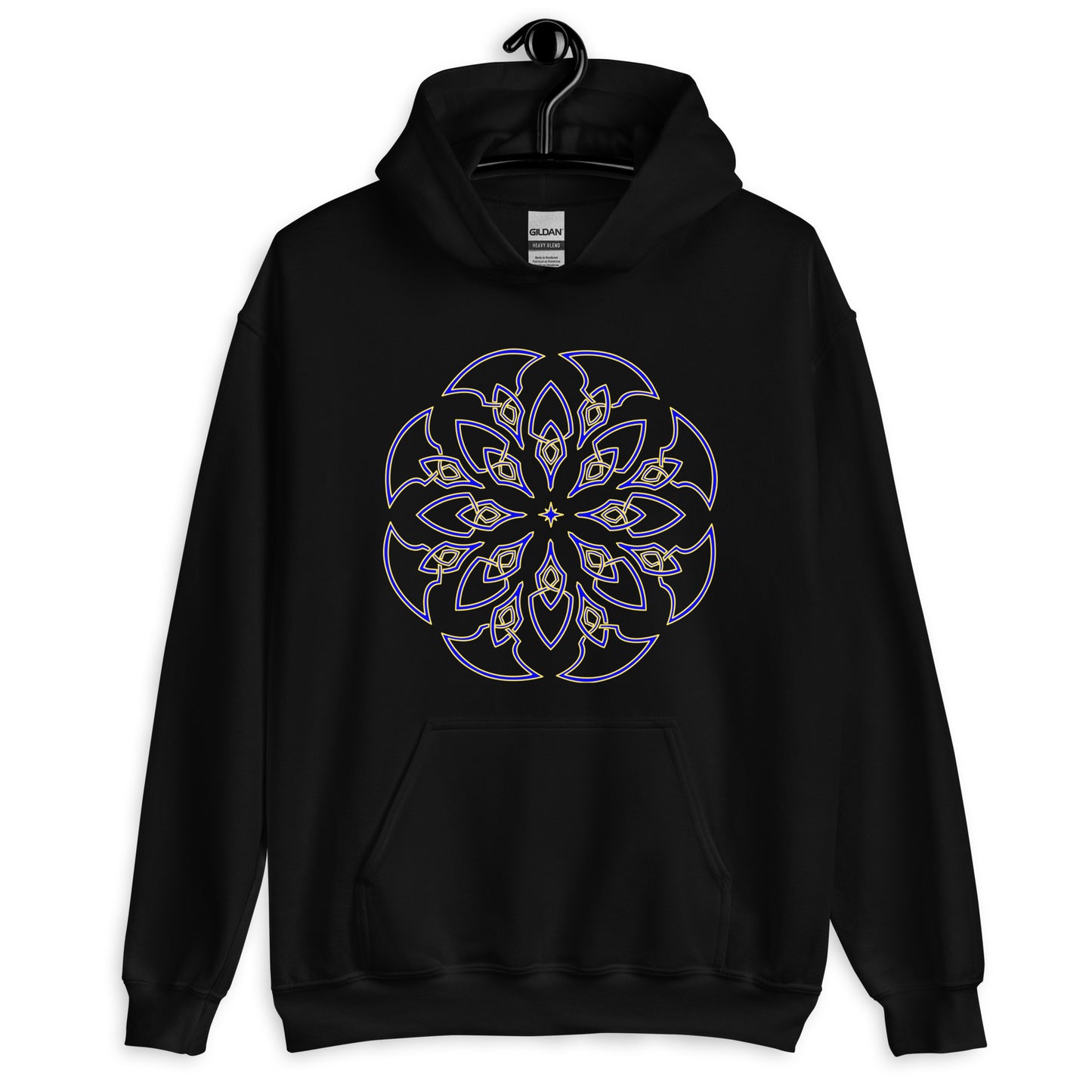 SunBloom Blue and Gold Hoodie